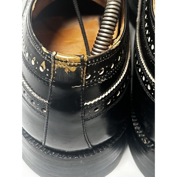 Royal Tweed 7904B Cheaney Church's Black Derby Wingtip Lace Up Men’s Sz 10.5 D - Picture 9 of 15